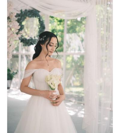 Lady Kol Detaylı Helen Gelinlik