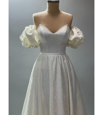 Straplez Balon Kol A Kesim Gelinlik